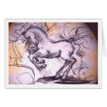 Heavy Horse Greeting Card