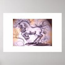 Heavy horse print