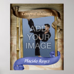 Heavy Martial Arts Blue Belt Portrait One Poster