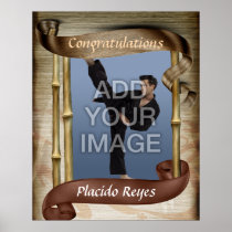 Heavy Martial Arts Brown Belt Portrait One Poster posters