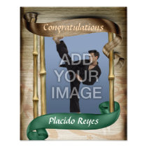Heavy Martial Arts Green Belt Portrait One Photo photography