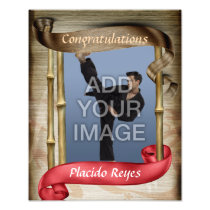 Heavy Martial Arts Red Belt Portrait One Photo photography