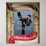 Heavy Martial Arts Red Belt Portrait One Poster