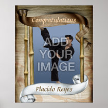 Heavy Martial Arts White Belt Portrait One Poster posters