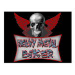 Heavy Metal Biker T shirts Gifts Post Card