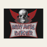 Heavy Metal Biker T shirts Gifts Post Card