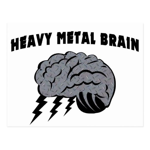 heavy-metal-brain-postcard-zazzle