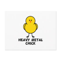 Heavy Metal Chick postcards by chicktshirts8 Heavy Metal Chick postcards