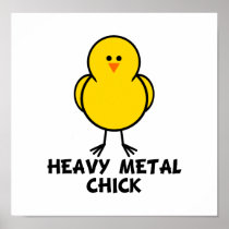 Heavy Metal Chick Print