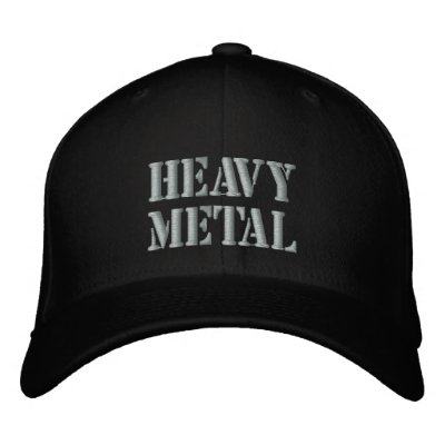 HEAVY METAL embroidered hats