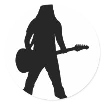 heavy metal guitar player stickers by TomaniacLines heavy metal guitar player stickers