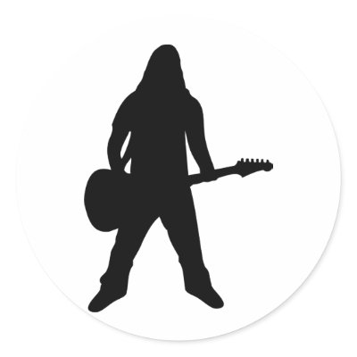 heavy metal guitar player sticker by TomaniacLines