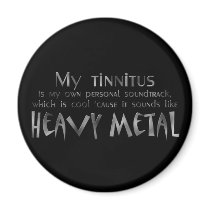 Heavy Metal Hearing Magnet by RoamingRosie Heavy Metal Hearing Magnet