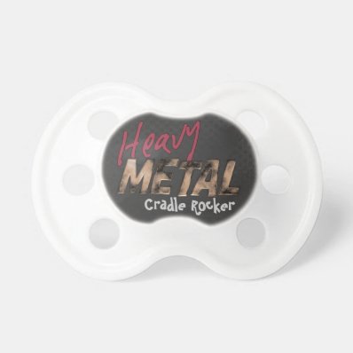 Heavy Metal metallic design BooginHead Pacifier