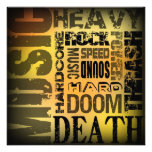 Heavy Metal Party Personalized Invitations