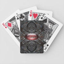 Heavy metal personalized playing cards playing cards