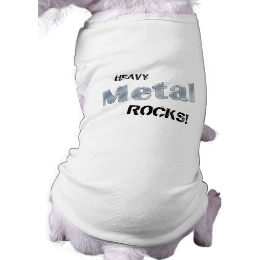 Heavy Metal Rock Music Pet clothing t shirt