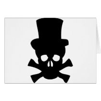 Heavy Metal Skull with Top hat cards by Tomaniac Heavy Metal Skull with Top hat cards