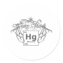 Heavy Metal Round Sticker