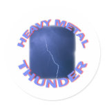 heavy metal thunder sticker