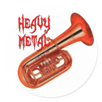 Heavy Metal Tuba stickers by MarchingBand Heavy Metal Tuba stickers