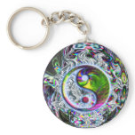 Heavy Metal Yin Yang keychain