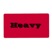 Heavy Moving Labels in Red