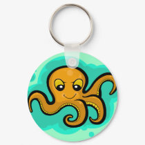 Heba the Octopus Character keychains by paper_robot Heba the Octopus Character keychains
