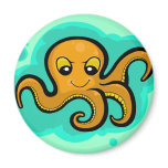 Heba the Octopus Character Refrigerator Magnet