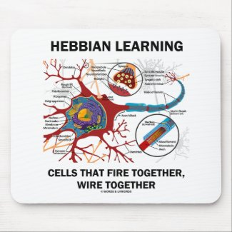Hebbian Learning Cells Fire Together Wire Together mousepad