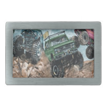 Hebilla del cinturón de los monsteres truck hebilla cinturón rectangular