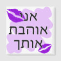 Hebrew - אני אוהבת אותך - I Love You From a Female