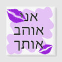 Hebrew - אני אוהב אותך - I Love you - From Male