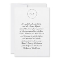 Hebrew Jewish Wedding Invitation Ani L'Dodi CIrcle