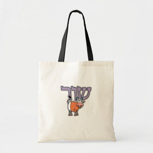 Hebrew Zodiac Tote - Taurus Canvas Bags