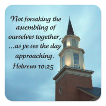 Hebrews 10:25 stickers
