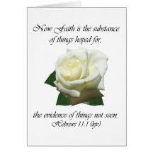 Hebrews 11:1 card