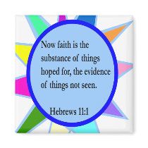 Hebrews 11:1 magnet