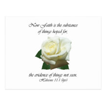 Hebrews 11:1 post card