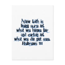 Hebrews 11:1 post cards