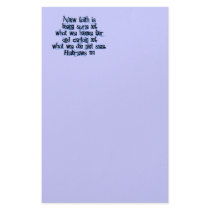 Hebrews 11:1 stationery design