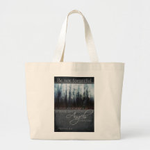 Hebrews 13:2 Angel Quote Canvas Bag