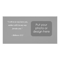 HEBREWS 13:5 PHOTO CARD