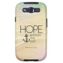 Hebrews 6:19 Hope anchors the soul Galaxy S3 Covers