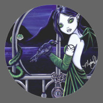 Hecate Goddes Underworld Fairy Stickers by mykajelina Hecate Goddes Underworld Fairy Stickers