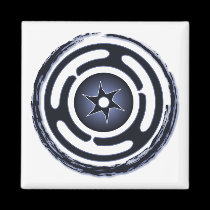 Hecate's Wheel (Blue) Magnets magnets