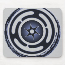 Hecate's Wheel (Blue) Mousepad mousepads