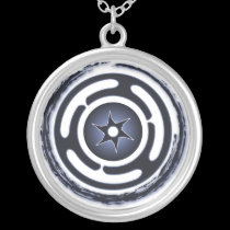 Hecate's Wheel (Blue) Necklace necklaces