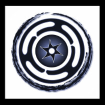 Hecate's Wheel (Blue) Print posters