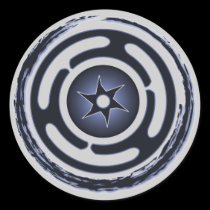 Hecate's Wheel (Blue) Stickers stickers